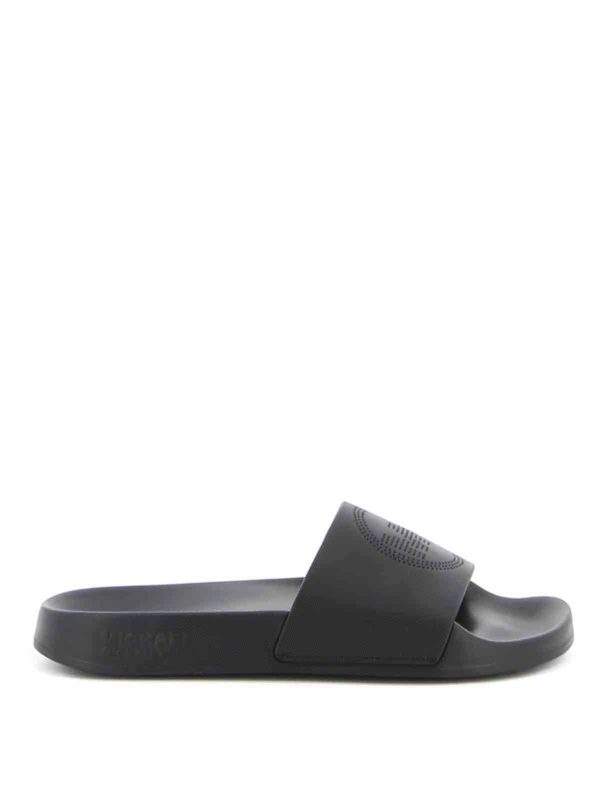michael kors leather slides