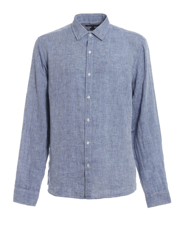 michael kors mens linen shirt