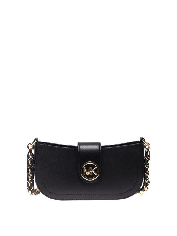 michael michael kors carmen leather shoulder bag