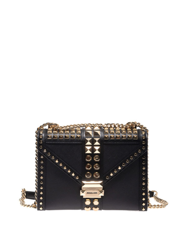 michael kors whitney studded shoulder bag