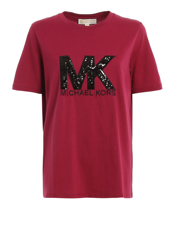 T-shirts Michael Kors - Sequined logo T-shirt - MH95MCE97J505 | iKRIX.com