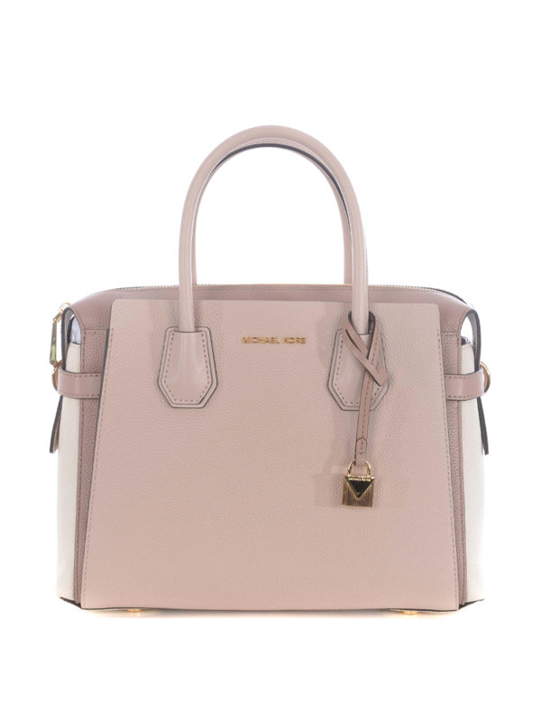 michael kors mercer medium leather satchel