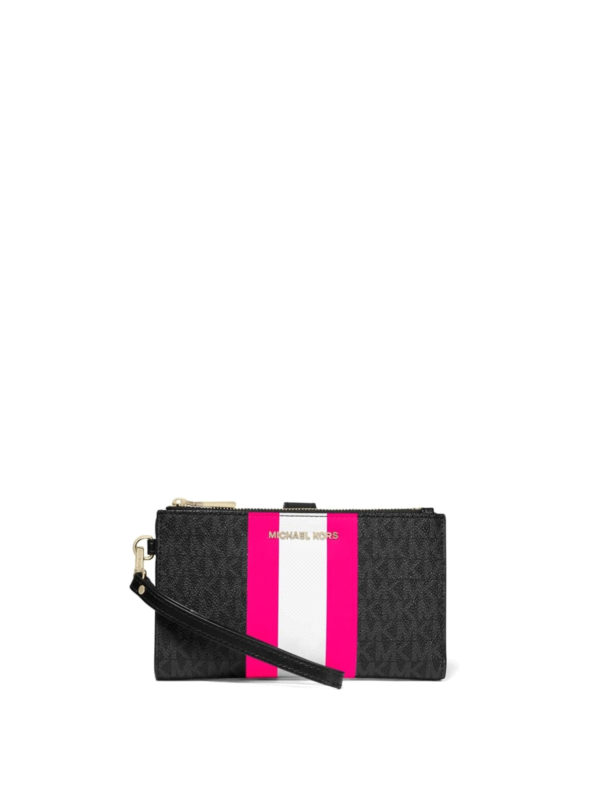 neon pink michael kors wallet