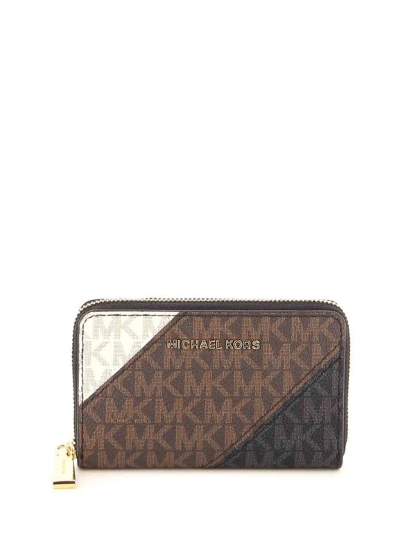 michael kors jet set zip around wallet