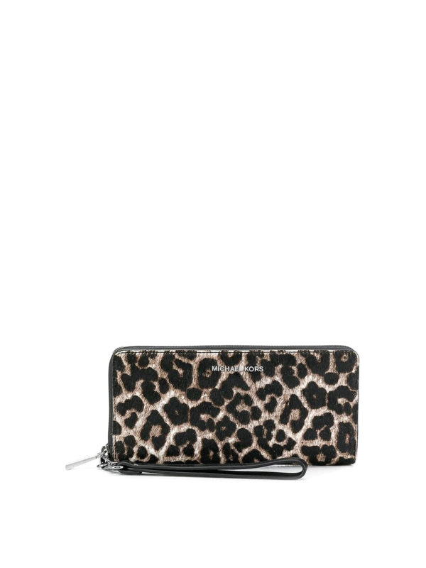 Wallets & purses Michael Kors - Jet Set Travel leo print calf hair wallet -  34F9UJ6T3H008