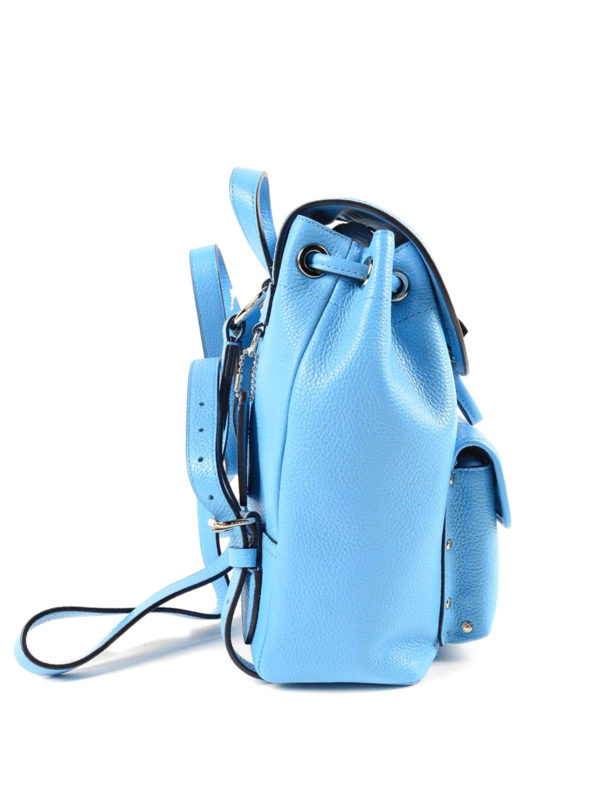 coach mini blue backpack