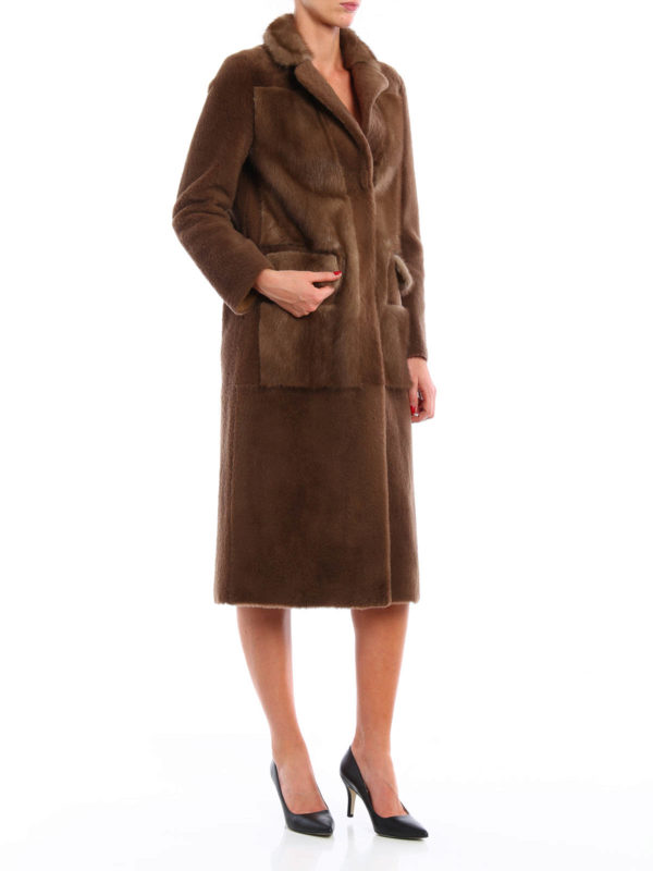 خز Blancha - Mink detailed merinos fur 