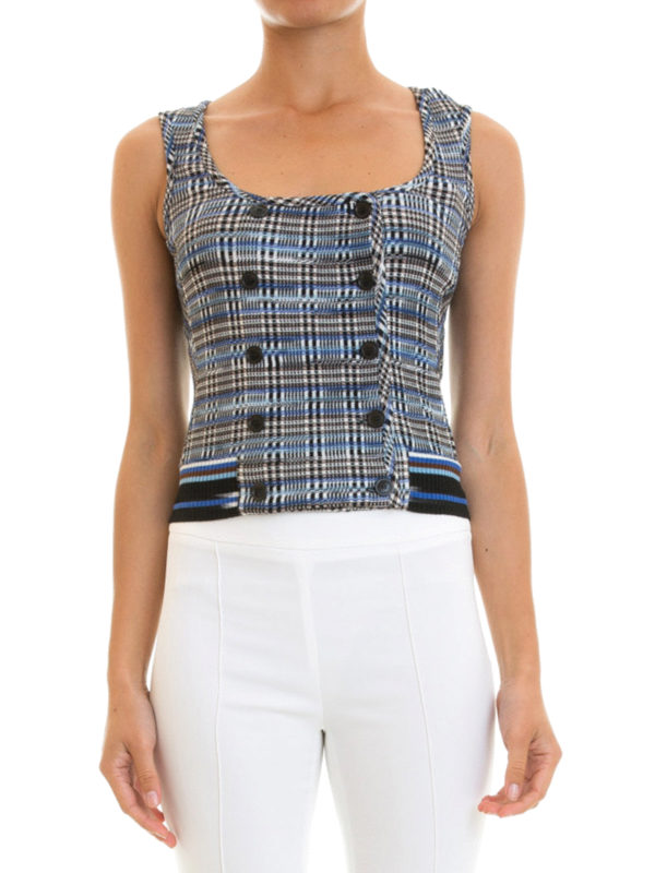 Double breasted wool waistcoat 