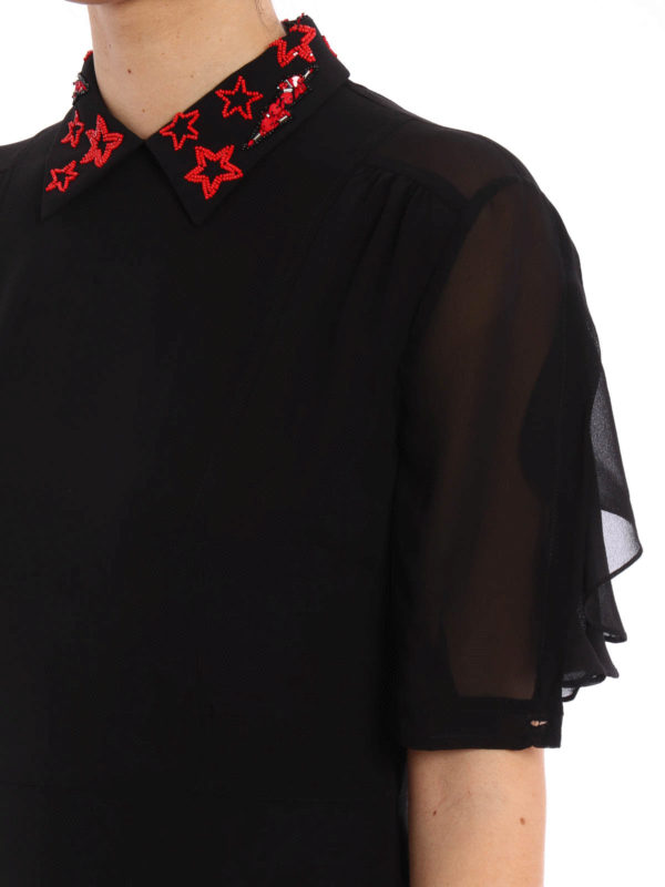 کوکتل Miu Miu - Beaded georgette dress 