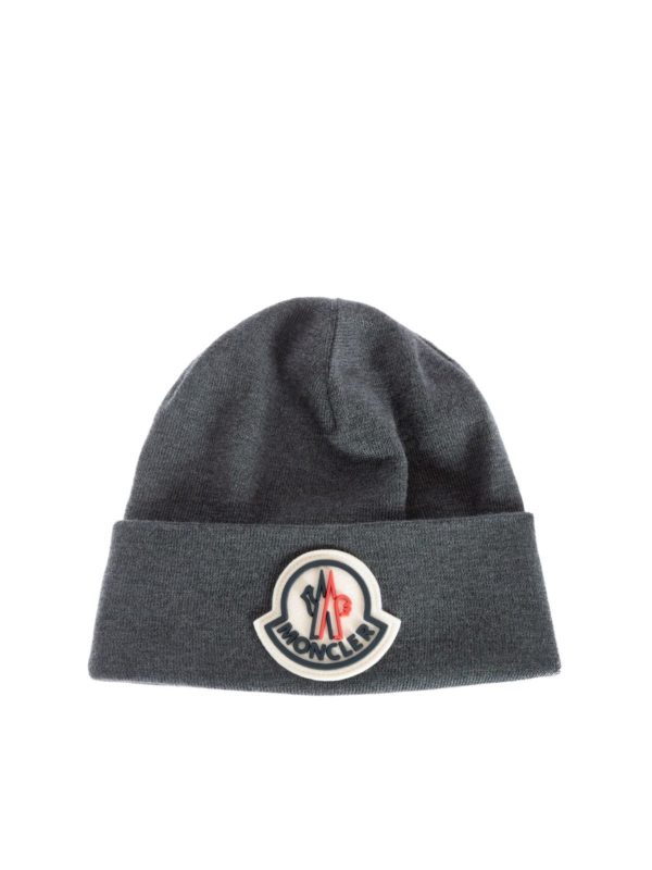 Beanies Moncler - Branded virgin wool 