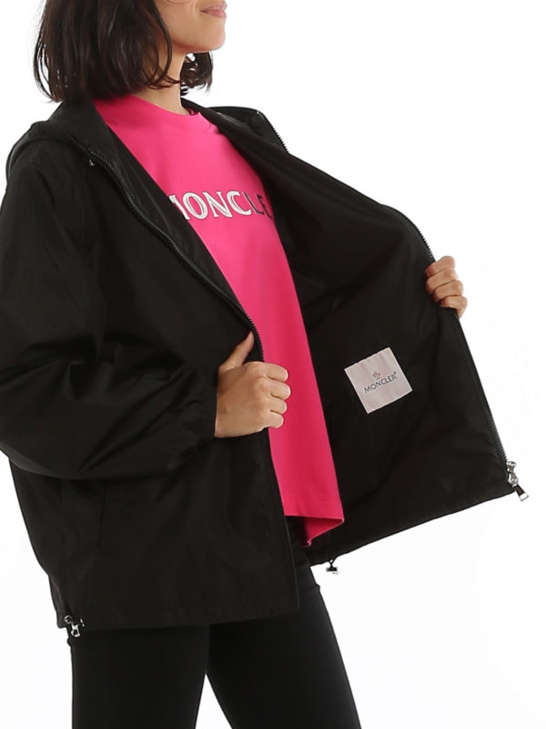MONCLER buy online Alexandrite hooded black windbreaker