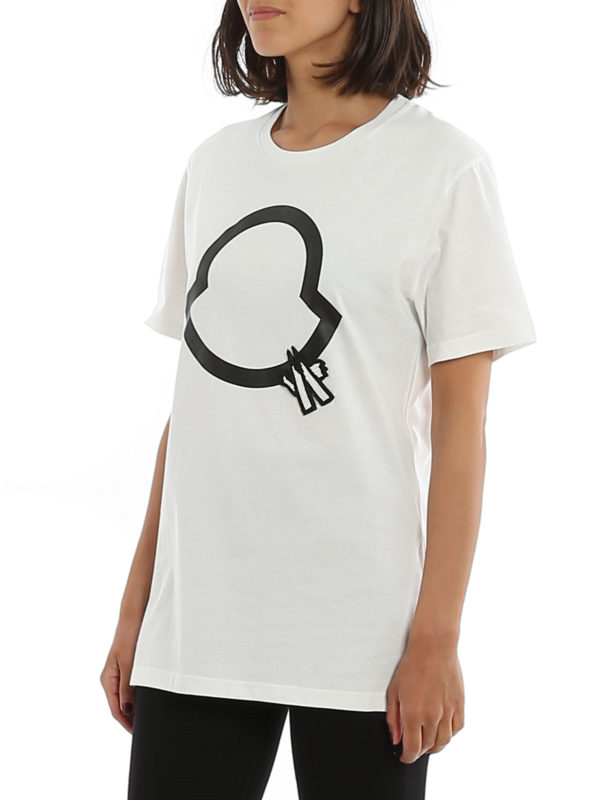 MONCLER buy online Beaded logo cotton T-shirt
