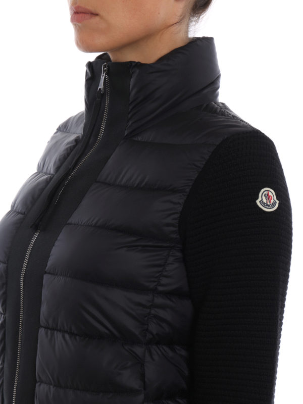 moncler knit sleeve jacket