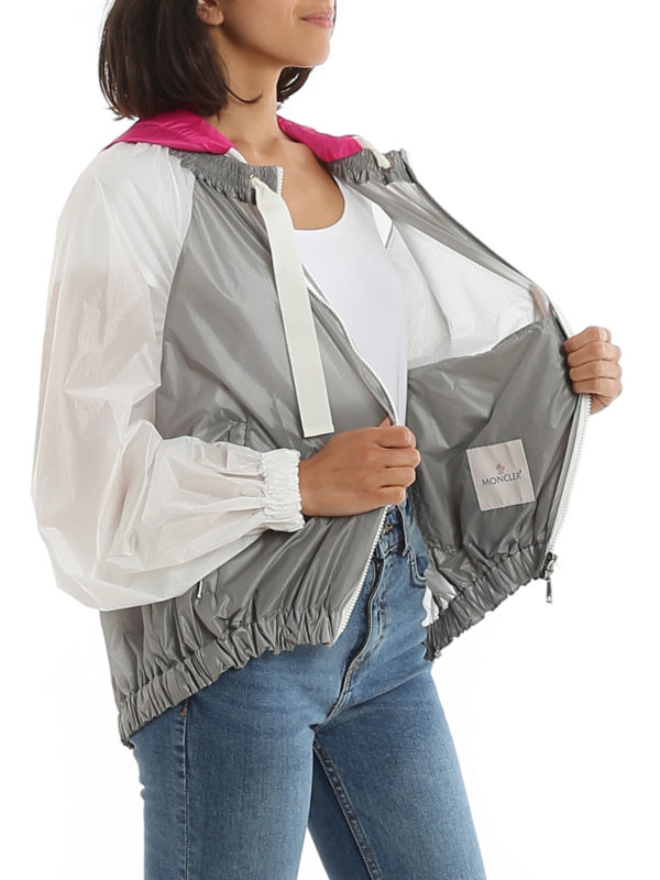 MONCLER buy online Fuchsia hooded windbreaker