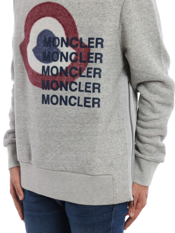 سویشرت Moncler - Logo print sweatshirt 