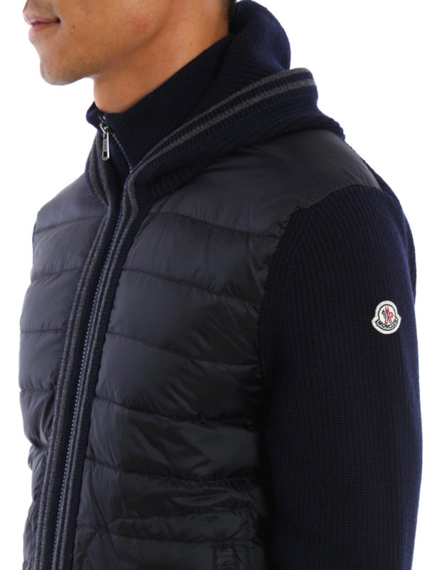 moncler mens padded cardigan