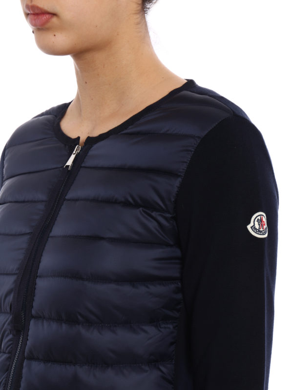 moncler padded tricot jacket