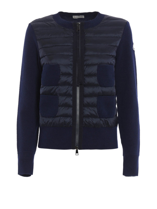 Moncler Cardigan  con pannello imbottito cardigan C2  