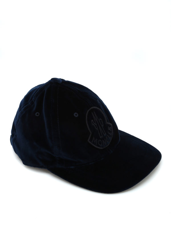 کلاه Moncler - Blue velvet baseball cap 