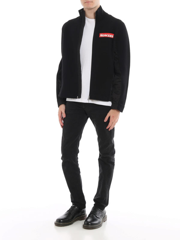Wool blend zipped cardigan 