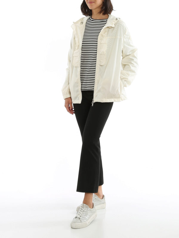 MONCLER: casual jackets online - Cinabre ruched hooded windbreaker