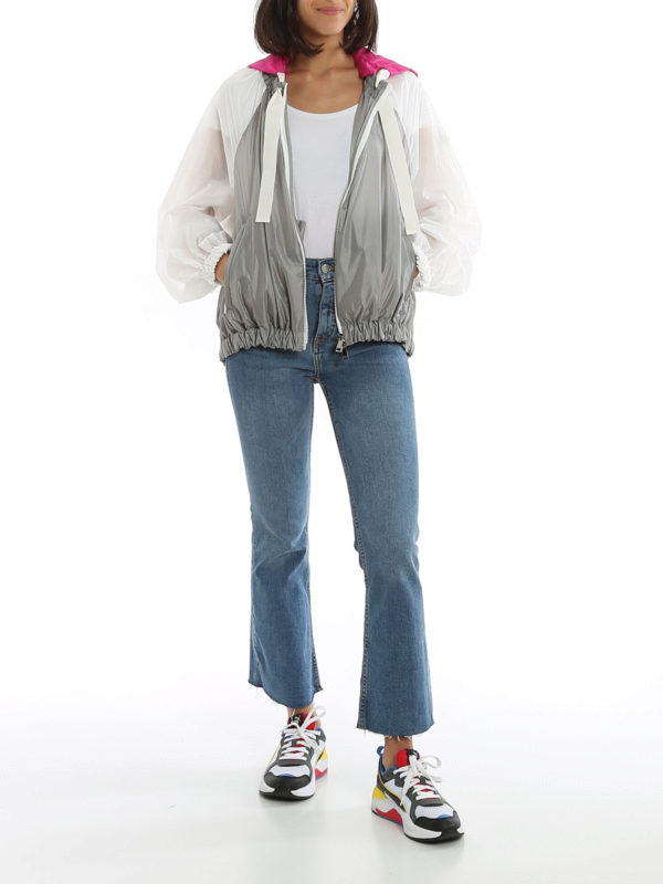 MONCLER: casual jackets online - Fuchsia hooded windbreaker