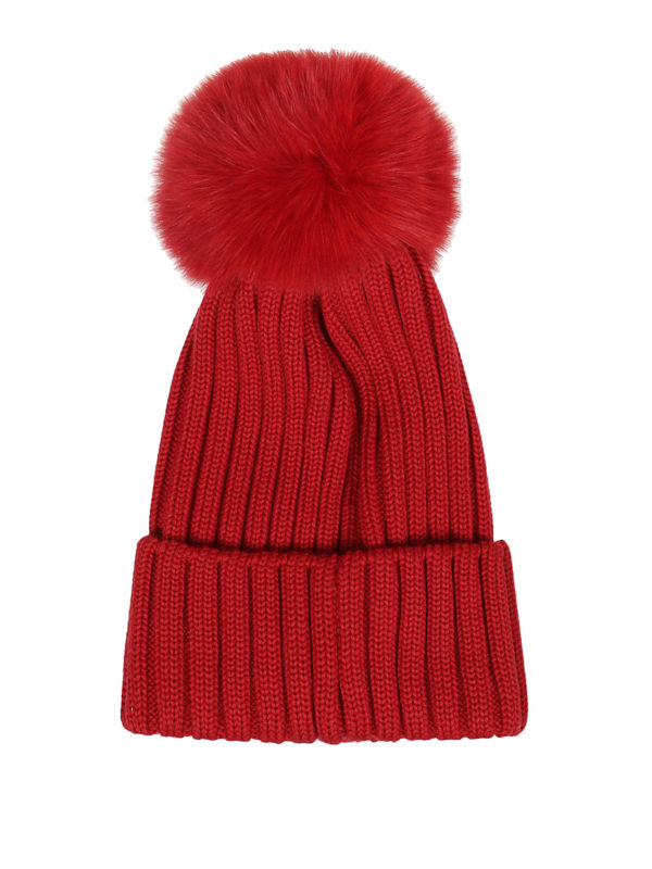 moncler hat red