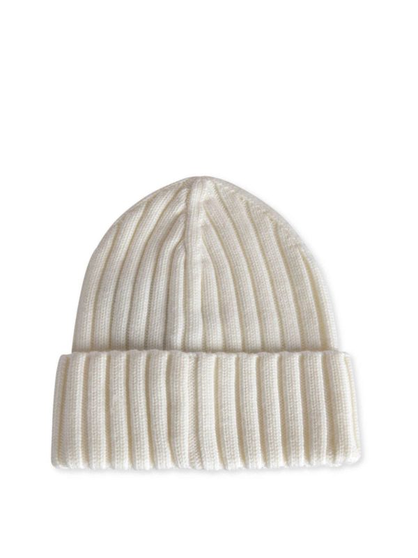 کلاه Moncler - Tricot beanie in white 