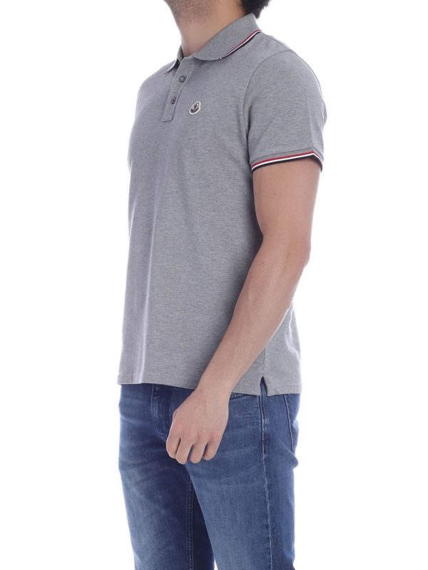 grey moncler polo
