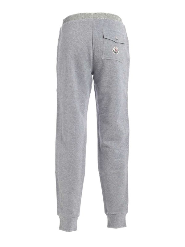 moncler grey tracksuit bottoms