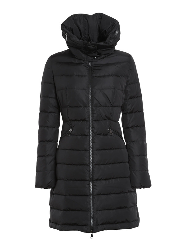 black moncler coat with fur