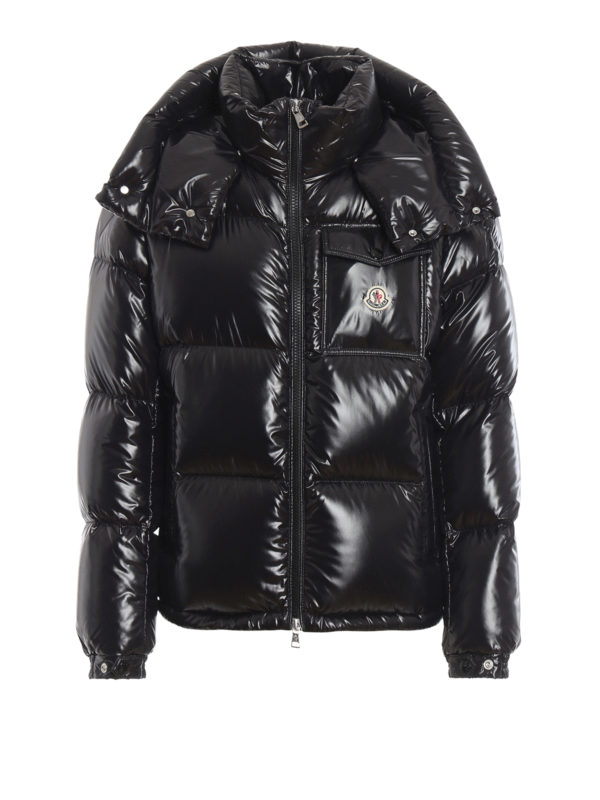 Padded jackets Moncler - Montbeliard lacquered nylon puffer jacket ...