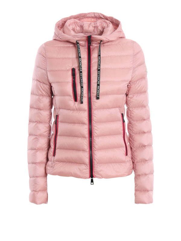 Padded jackets Moncler - Seoul light pink hooded puffer jacket ...