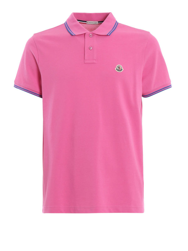 moncler pink polo