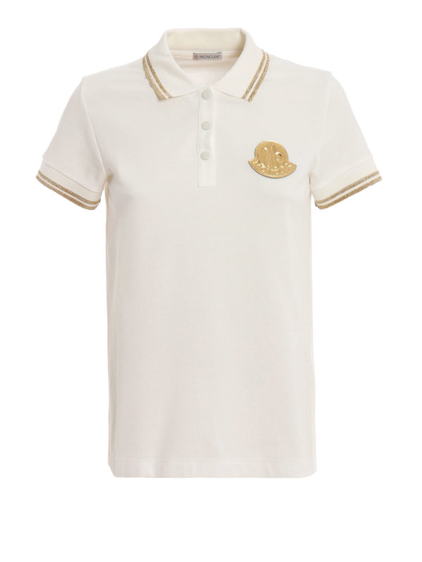 polo shirt with gold logo