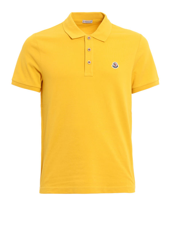 moncler polo yellow