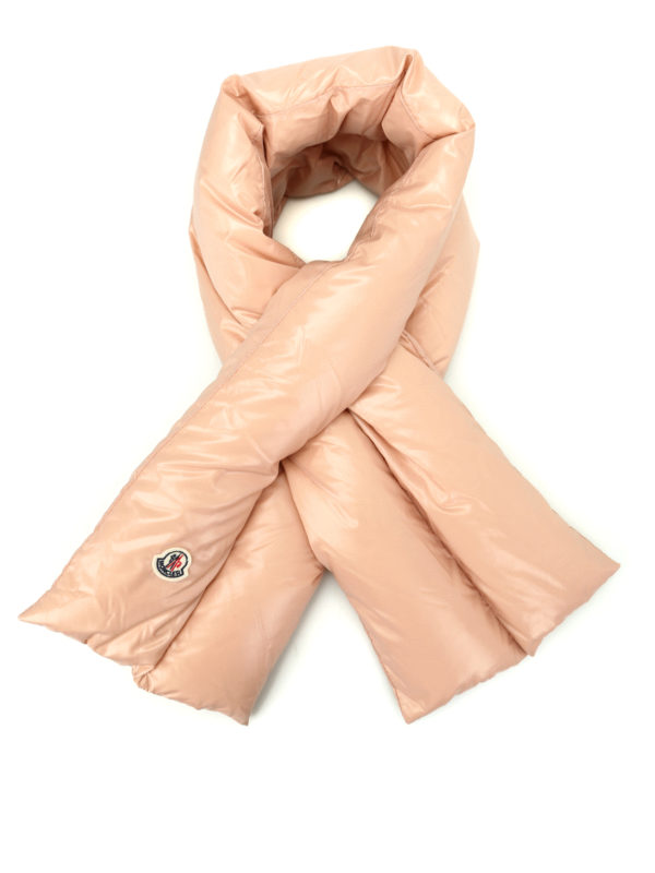 Scarves Moncler Light pink nylon padded scarf C2093001070068950512