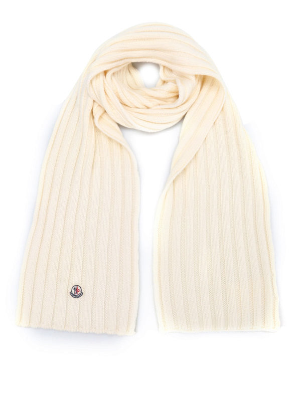 moncler scarf white