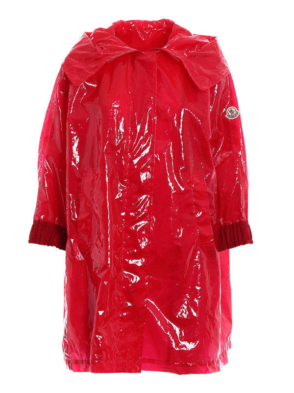 moncler red rain jacket