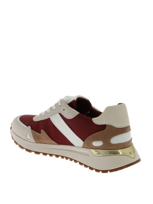 Trainers Michael Kors - Monroe Trainer sneakers in burgundy and ecrù -  43F9MOFS7DBRANDY