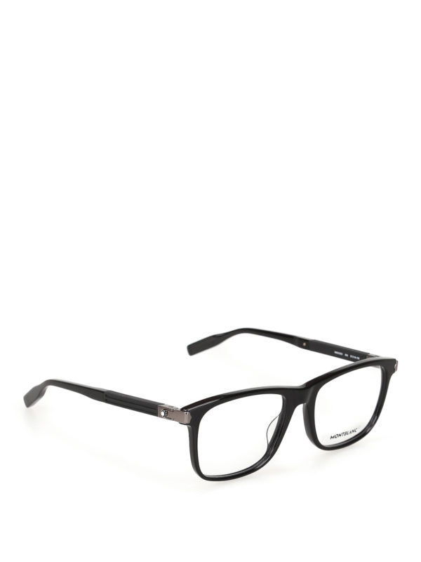 Montblanc - Black rectangular optical glasses - Glasses - MB0035O005
