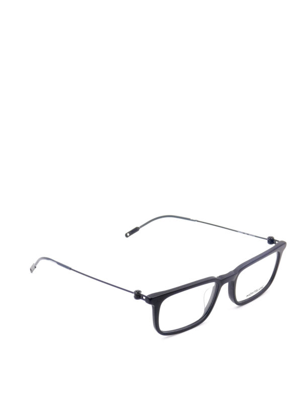 MONTBLANC: Glasses - Rectangular shaped eyeglasses