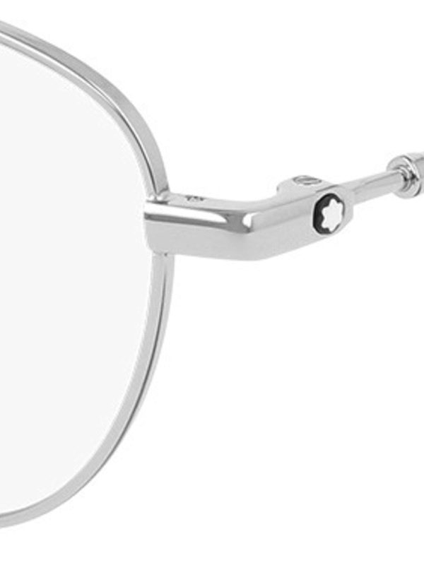 MONTBLANC: Glasses online - Silver tone metal optical glasses