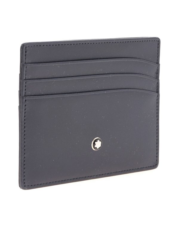Montblanc - Meisterstück card holder in blue - wallets & purses - 114557