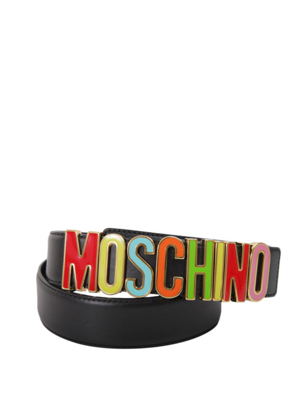 moschino multicolor belt