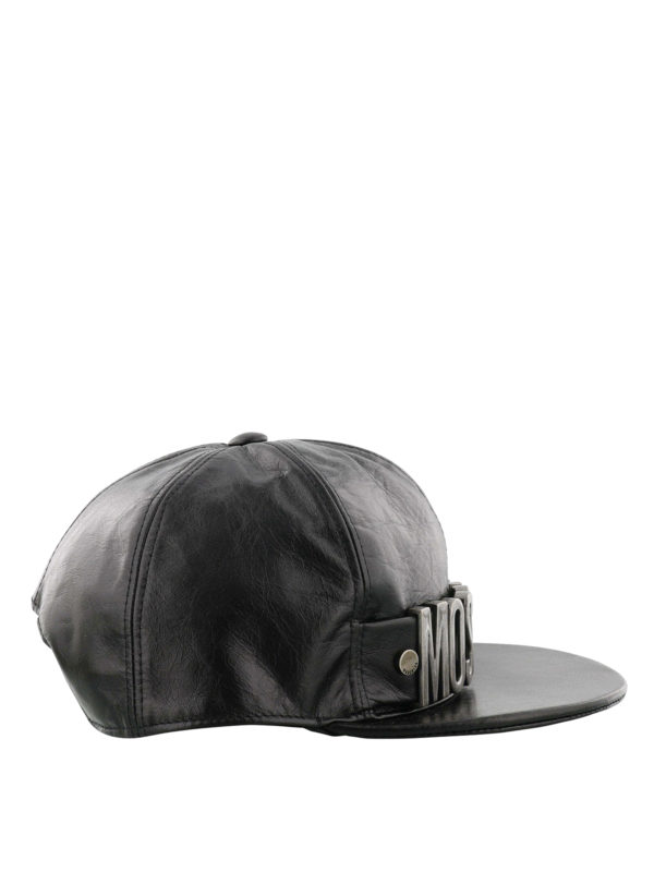 moschino leather hat