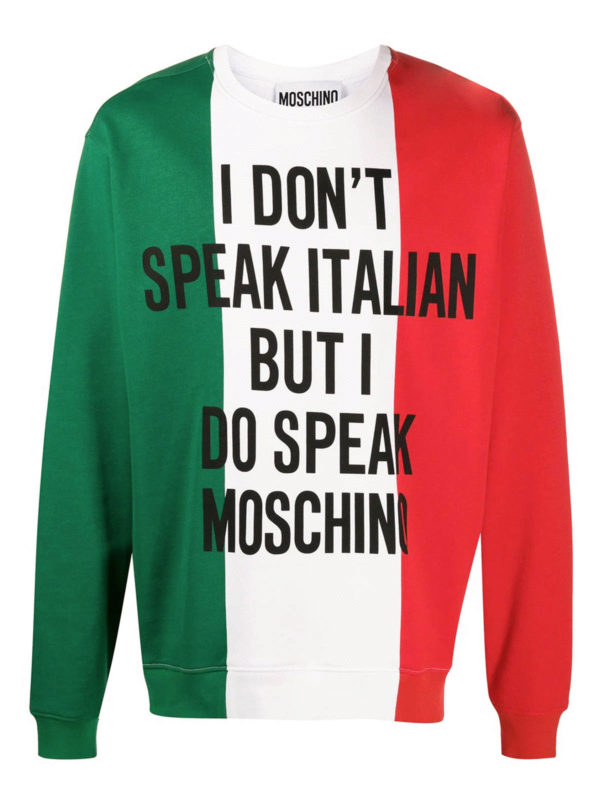 Italian Slogan sweatshirt 