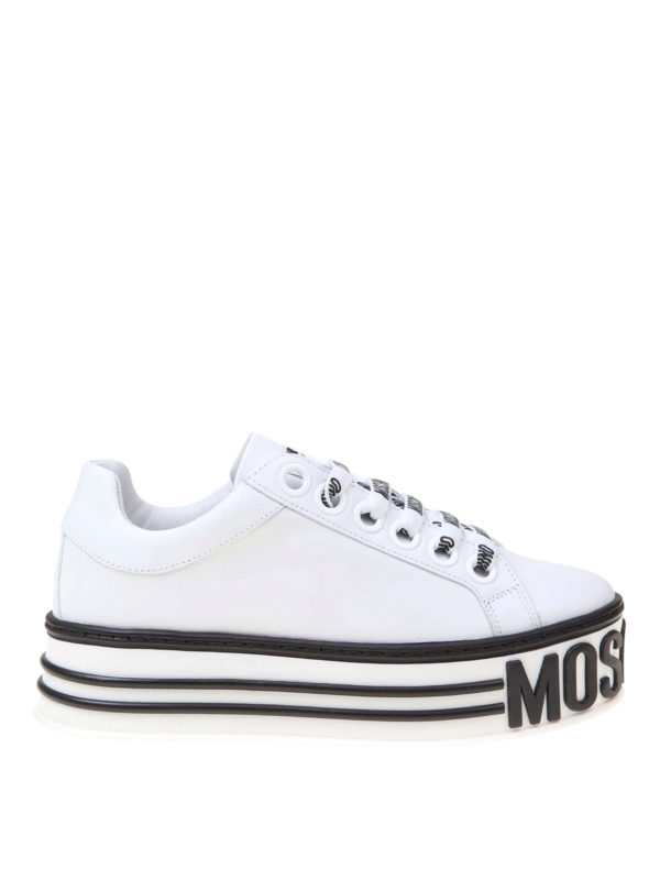 moschino platform trainers