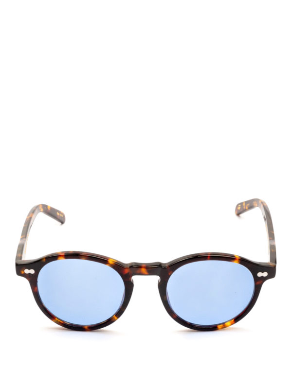 Moscot Miltzen Light Blue Lens Tortoise Sunglasses Sunglasses 