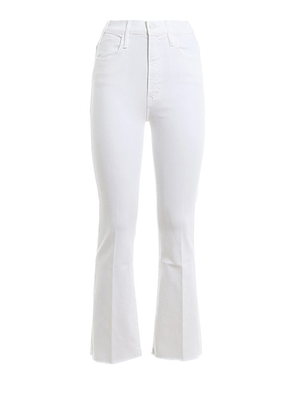 Mother: flared jeans - The Hustler Ankle Fray jeans